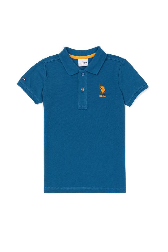 Erkek Çocuk Petrol Mavisi Polo Yaka Tişört