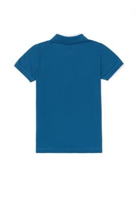 Erkek Çocuk Petrol Mavisi Polo Yaka Tişört - 50249283176