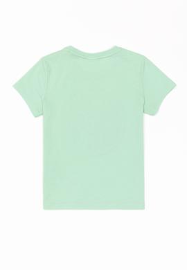 Çocuk Mint Yeşili Bisiklet Yaka Tişört - 50247353074