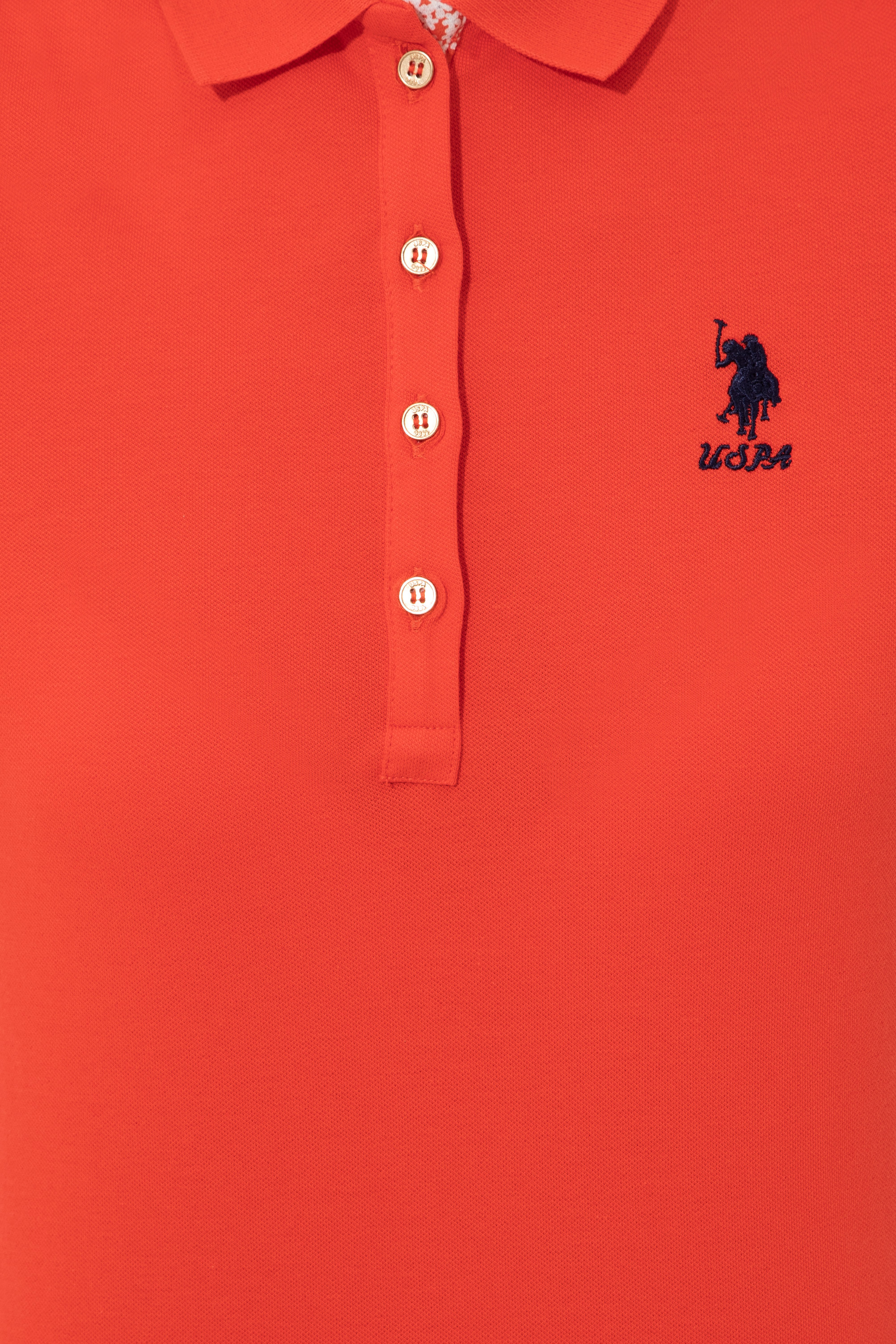 تی شرت آستین کوتاه اندامی یقه پولو زنانه یو اس پولو | U.S. Polo Assn. - تصویر 6
