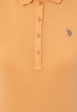 Kadın Turuncu Polo Yaka Tişört - 50246288108
