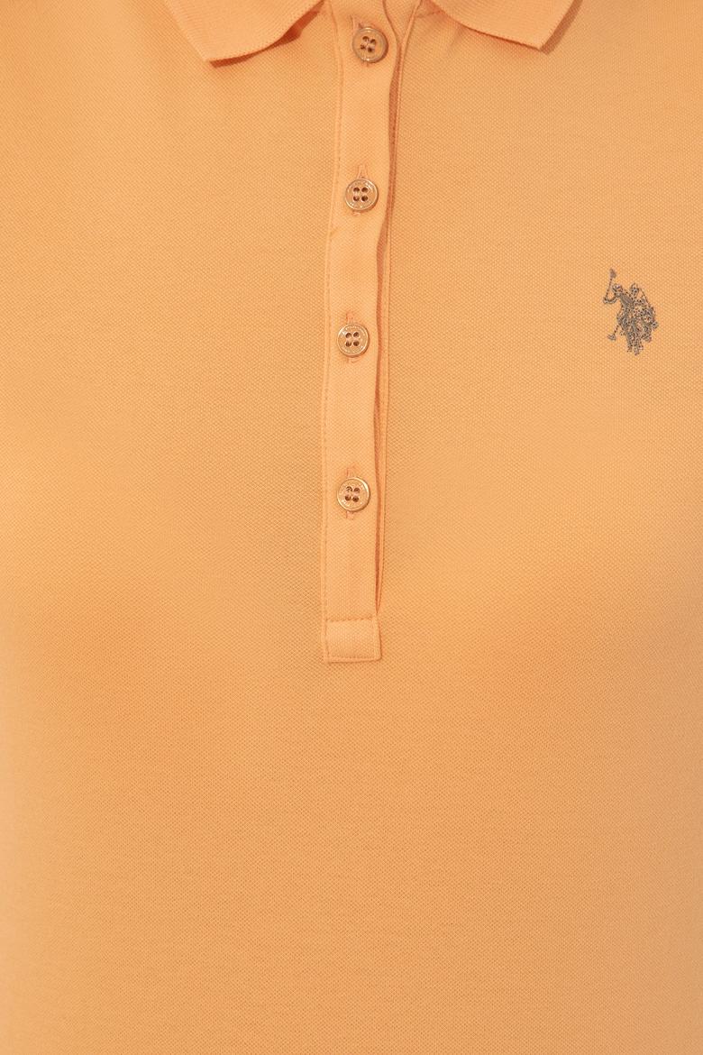 Kadın Turuncu Polo Yaka Tişört - 50246288108