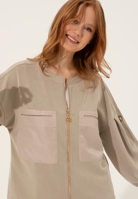 Kadın Haki Sweatshirt - 50250252004