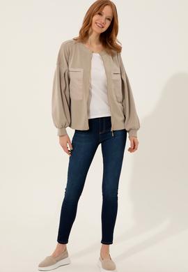 Kadın Haki Sweatshirt - 50250252004