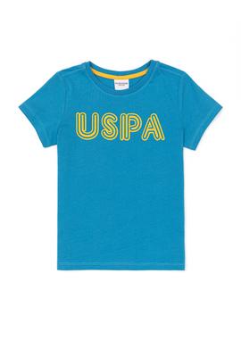 Çocuk Kobalt Mavisi Bisiklet Yaka Tişört - 50251963040