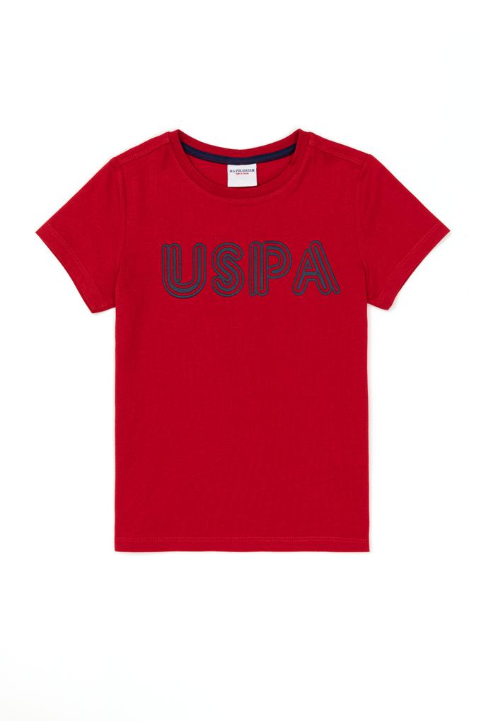 Çocuk Kırmızı Bisiklet Yaka Tişört