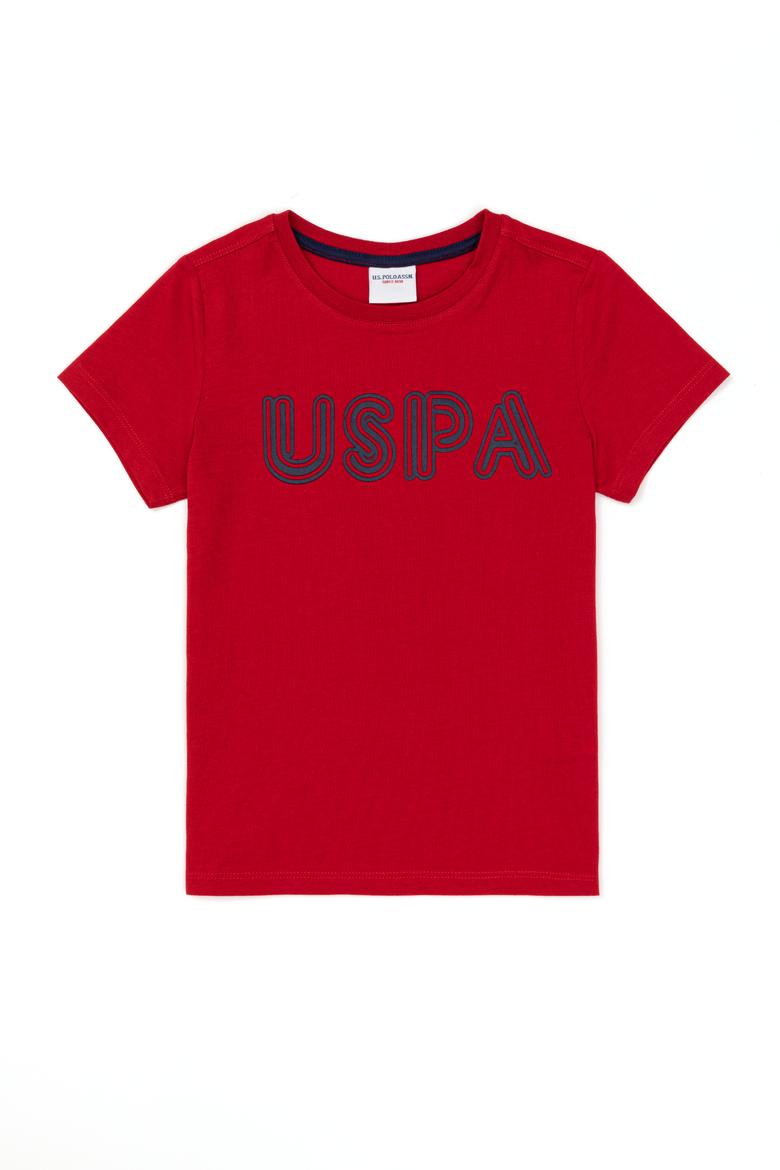 Çocuk Kırmızı Bisiklet Yaka Tişört