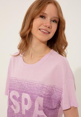 Kadın Manolya Tişört - 50249033016