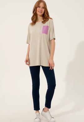Kadın Taş Tişört - 50249054016