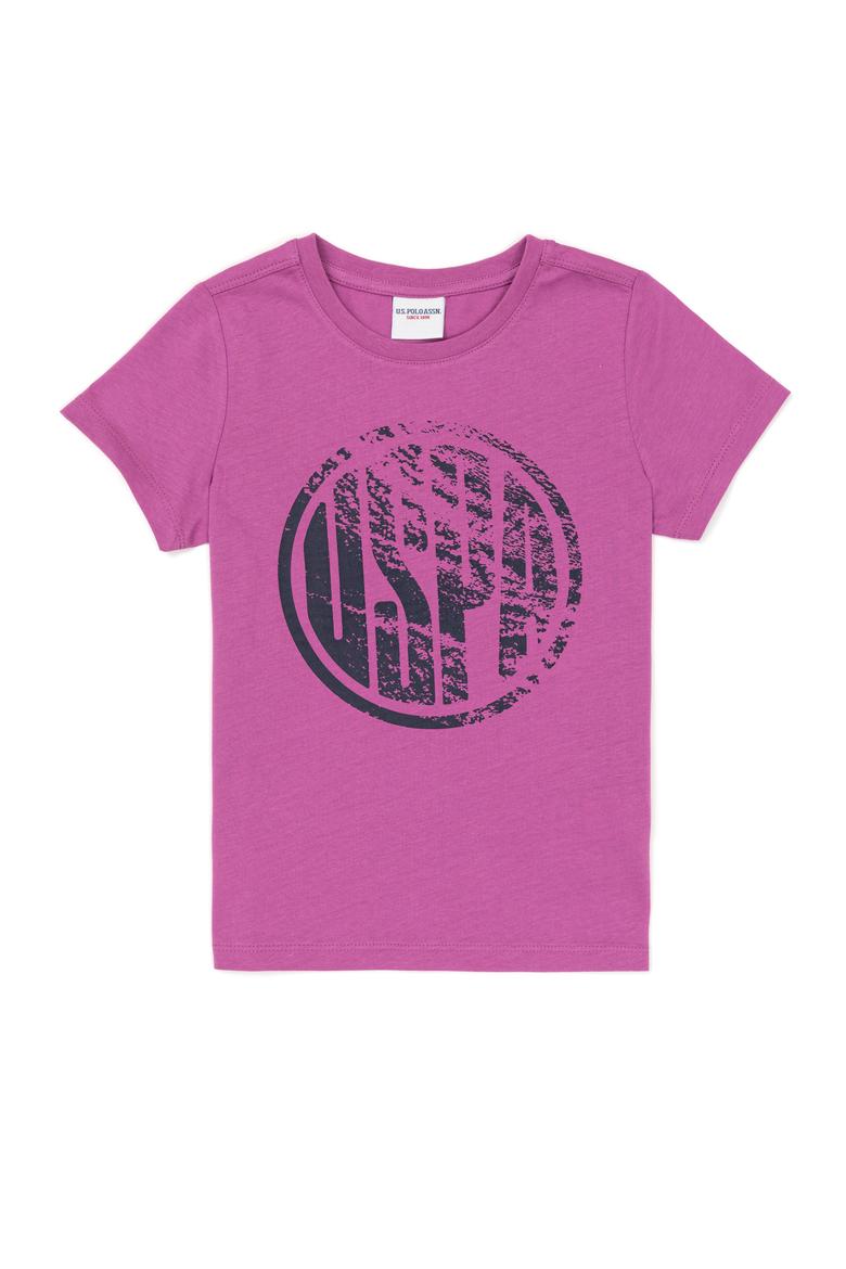 Çocuk Menekşe Bisiklet Yaka Tişört - 50247353059