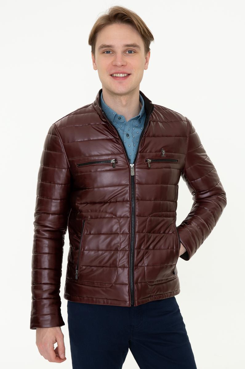 Erkek Bordo Deri Mont Kaban