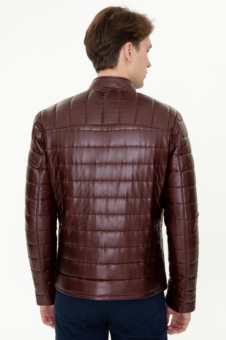 Erkek Bordo Deri Mont Kaban - 50255933011