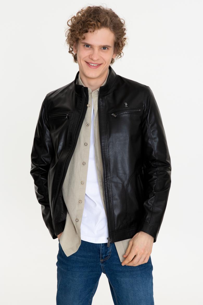 Erkek Siyah Deri Ceket