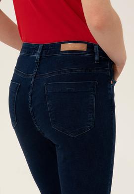 Kadın Koyu Mavi Jean Pantolon - 50246899002