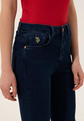 Kadın Koyu Mavi Jean Pantolon - 50246899002