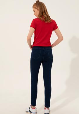Kadın Koyu Mavi Jean Pantolon - 50246899002