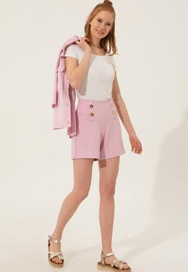 Kadın Manolya Örme Şort - 50246889054