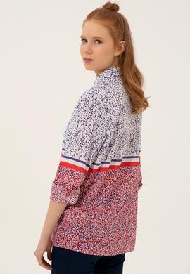 Kadın Kırmızı Uzun Kollu Gömlek - 50247278003