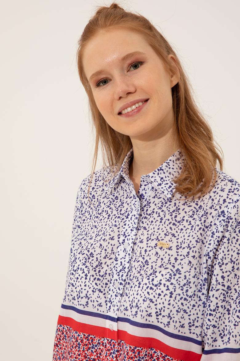 Kadın Kırmızı Uzun Kollu Gömlek - 50247278003