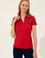 Kadın Kırmızı Basic Polo Yaka Tişört