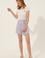 Kadın Lila Örme Şort