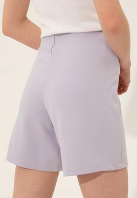 Kadın Lila Örme Şort - 50246889032