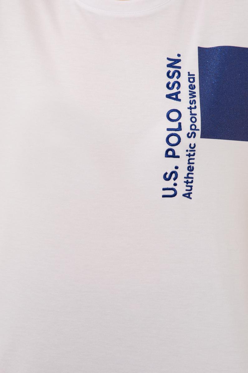 Kadın Beyaz Bisiklet Yaka Oversize Tişört