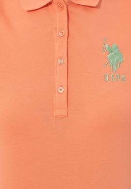 Kadın Somon Basic Polo Yaka Tişört - 50248991074