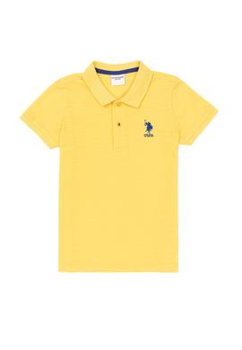 Erkek Çocuk Açık Sarı Polo Yaka Tişört - 50248100002