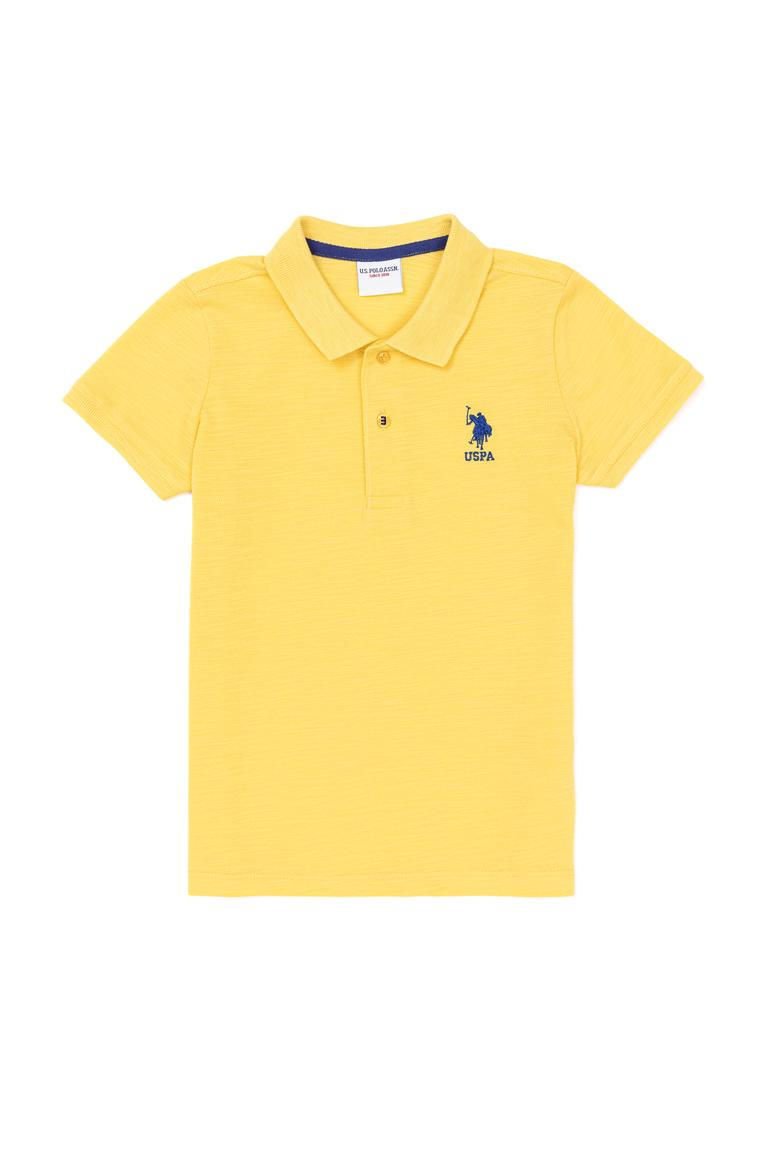 Erkek Çocuk Açık Sarı Polo Yaka Tişört