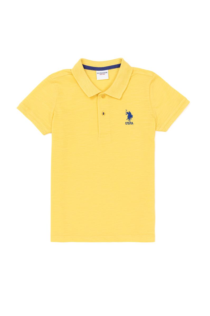 Erkek Çocuk Açık Sarı Polo Yaka Tişört