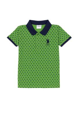 Erkek Çocuk Yeşil Polo Yaka Tişört - 50248942022