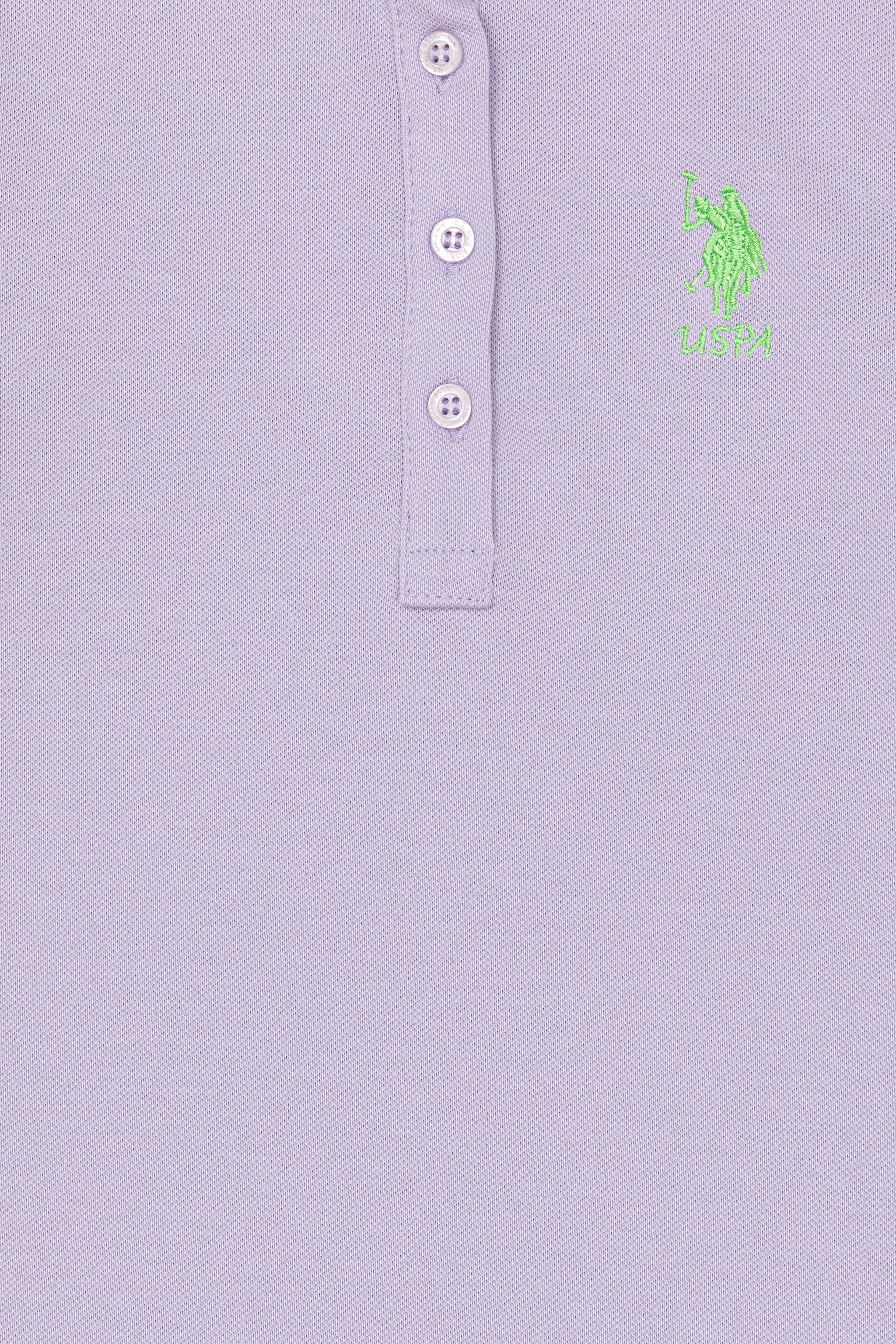 Kız Çocuk Lila Örme Elbise - Image 3