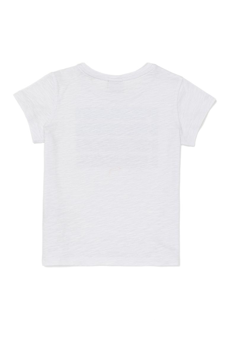 Kız Çocuk Beyaz Tişört Basic - 50253146076
