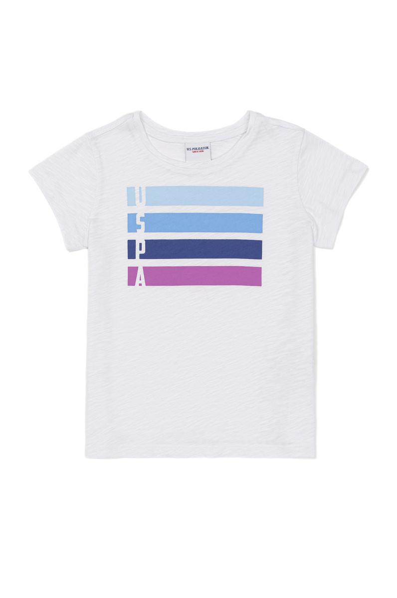 Kız Çocuk Beyaz Tişört Basic