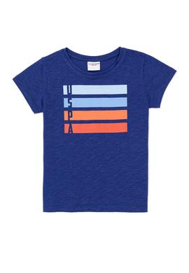 Kız Çocuk Mavi Basic Tişört - 50253146157