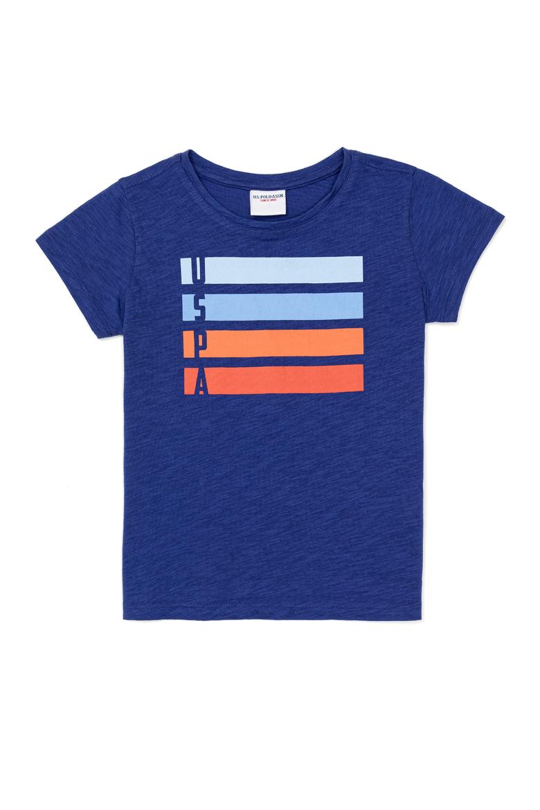 Kız Çocuk Mavi Basic Tişört