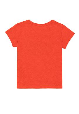 Kız Çocuk Kırmızı Basic Bisiklet Yaka Tişört - 50253146146