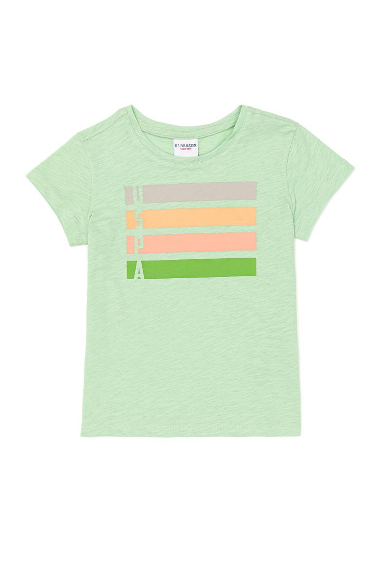 Kız Çocuk Mint Yeşili Tişört Basic