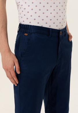 Erkek Lacivert Kanvas Pantolon - 50246104009