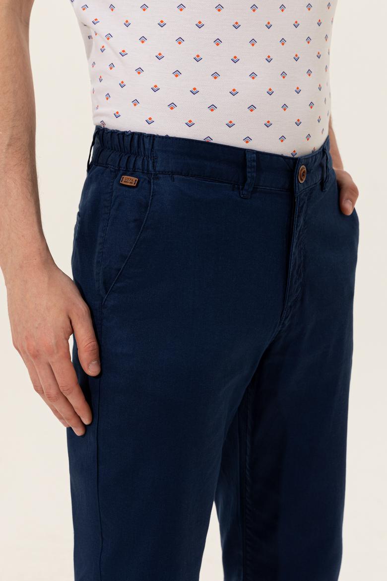 Erkek Lacivert Kanvas Pantolon - 50246104009