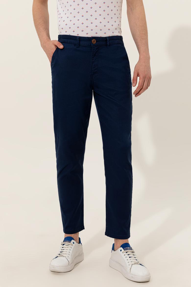 Erkek Lacivert Kanvas Pantolon - 50246104009