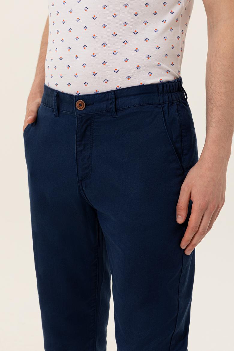 Erkek Lacivert Kanvas Pantolon - 50246104009