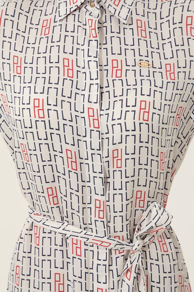 Kadın Beyaz Dokuma Elbise - 50246868010