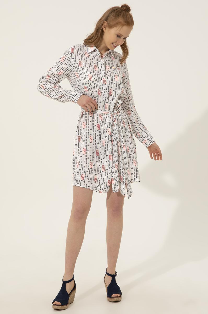 Kadın Beyaz Dokuma Elbise