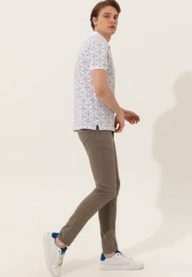 Erkek Beyaz Polo Yaka Tişört - 50249169008