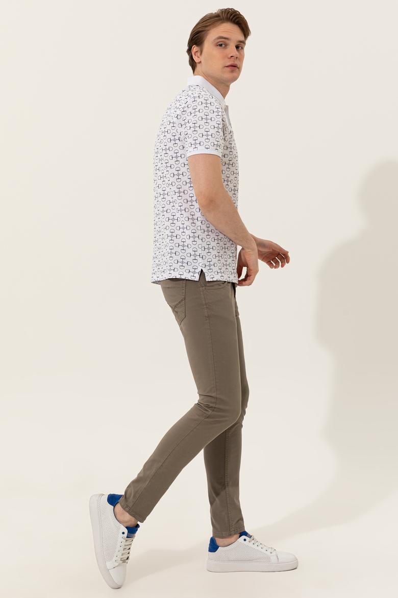 Erkek Beyaz Polo Yaka Tişört - 50249169008