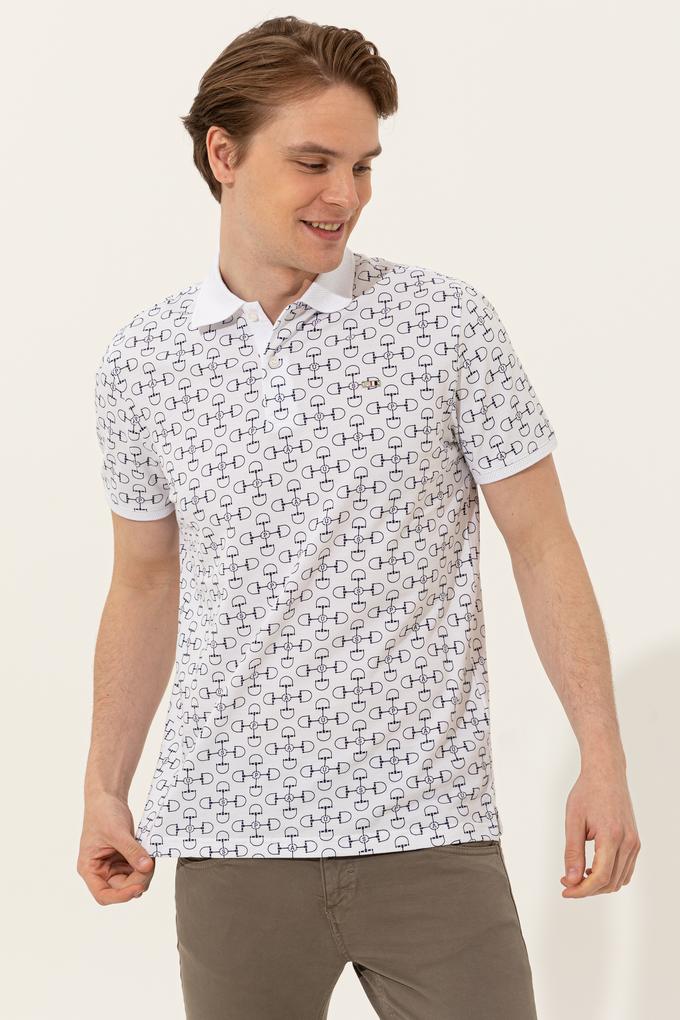 Erkek Beyaz Polo Yaka Tişört