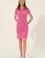 Kadın Pembe Polo Yaka Örme Elbise