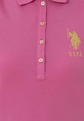 Kadın Pembe Polo Yaka Örme Elbise - 50246277110